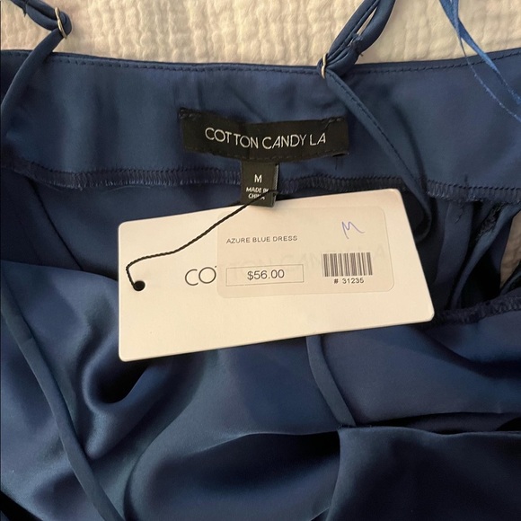 Blue cowl neck dress - Picture 2 of 2